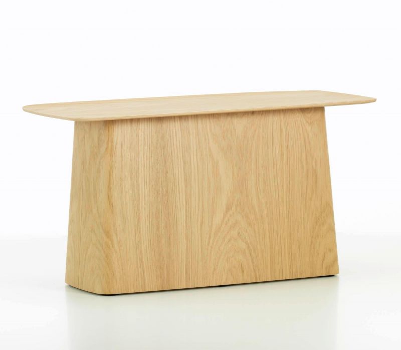 Vitra Beistelltisch aus Eichenholz, groß, für Wohnzimmer oder Büro, modernes Design.